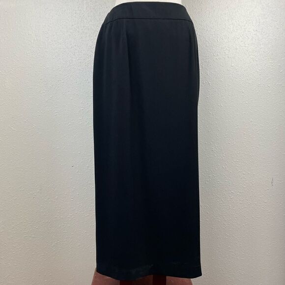 Liz Claiborne Black Maxi Skirt Size 10 - Picture 6 of 7